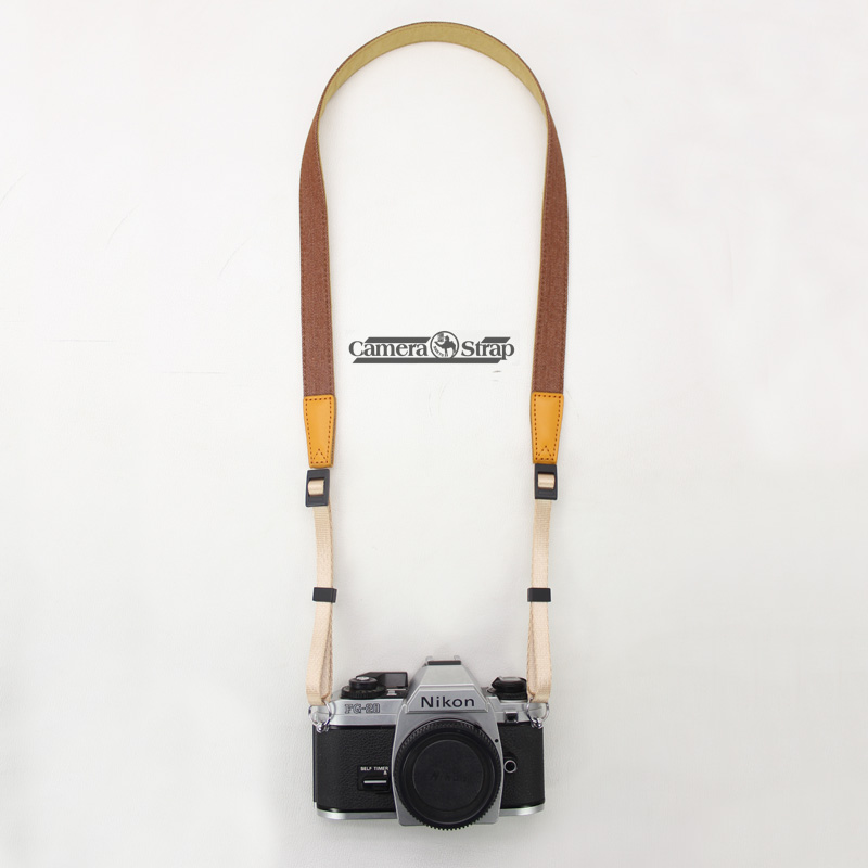 Photo denim narrow camera strap decompression micro single camera shoulder strap Polaroid camera strap Vintage SLR strap