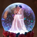 Крутящаяся музыкальная шкатулка, bluetooth, свадебный подарок