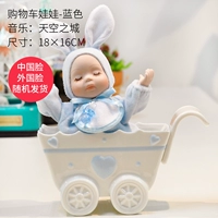 Корстя для покупок голубого города неба