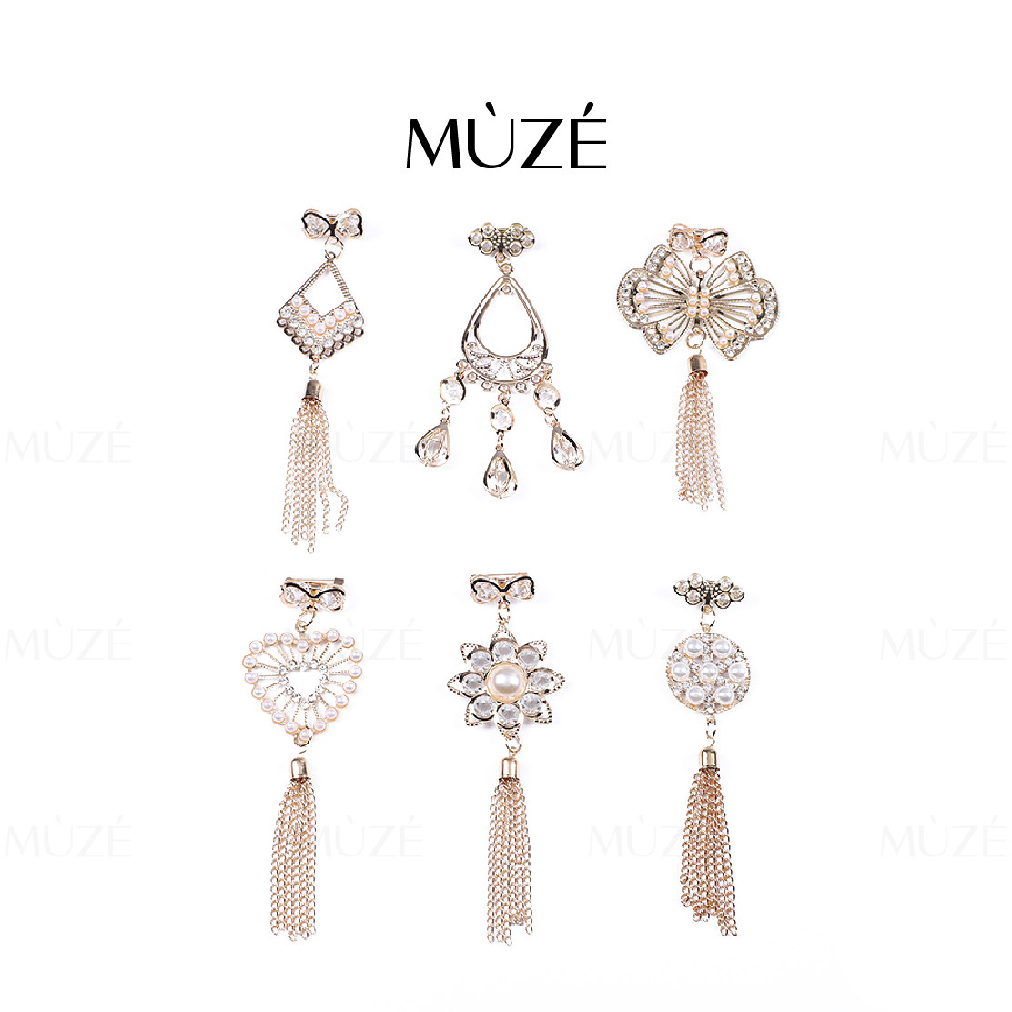 Light extravaganza modern minimalist fashion Curtains Curtain heads Decorative Small Mantle Metal Matching elements Window Pen