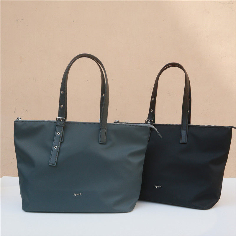 Japan and South Korea ab autumn and winter 20 new zipper dumpling bag commuting solid color shoulder bag simple large-capacity handbag