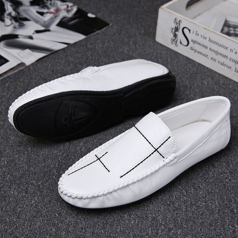 White bean shoes men 2022 new Han edition and breathable summer lazy driving lazy men's leisure shoes