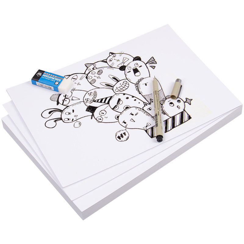 Handcopy paper A3A4 graffiti painting color pencil crayon thickening children's brush paper high quality open