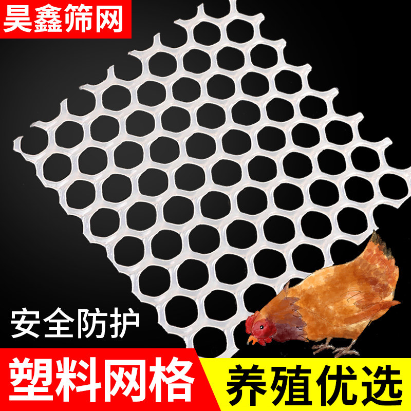 加厚塑料平网防猫网家用阳台防护网防坠网隔离养鸡养殖网格围栏网