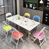 Простой табурет со спинкой, домашний складной стул, портативный офисный стул, конференц-стул, компьютерный стул, обеденный стул, стул для общежития