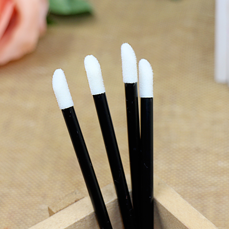 10 only Disposable Flocking Lip Brush remove makeup Flawless Brush Daub Red Lip Gloss brush Multipurpose Makeup Brush