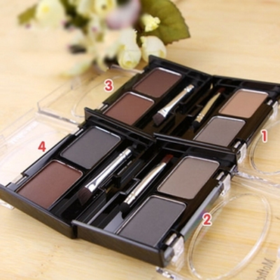 Dual-purpose eyebrow powder natural waterproof eyebrow pencil eyebrow balm can be done as eye shadow powder contour two boxes of eyebrow cards 3 blades