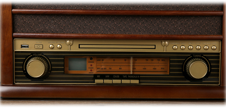Hengxin xuất khẩu máy ghi âm cổ LP ghi đĩa vinyl máy ghi âm retro máy CD ổ đĩa băng radio retro - Máy hát 	đầu đĩa than yamaha gt 2000
