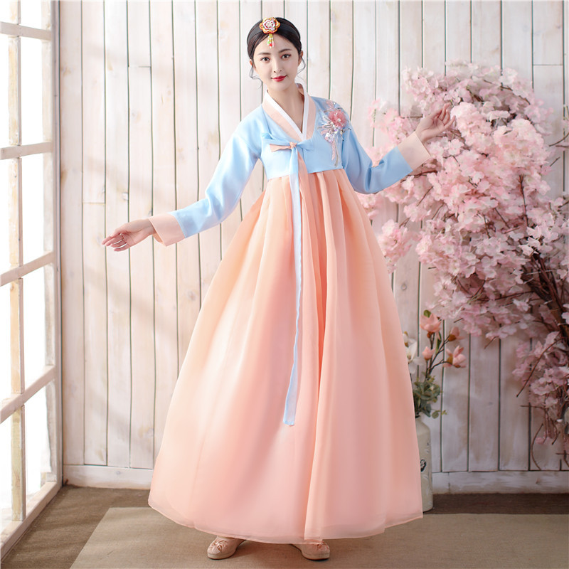 2026 Traditional Korean Ancient Women's Wedding Hanbok Korean National Costume Annual Meeting Dance Performance Costume Ancient Dress