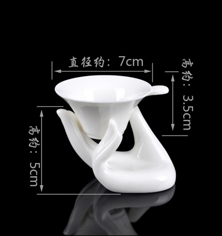 Such as Spirit Filter / Ceramic Tea Leak Tea Ceramic Tea Filter Jade White - porcelain Tea Leak