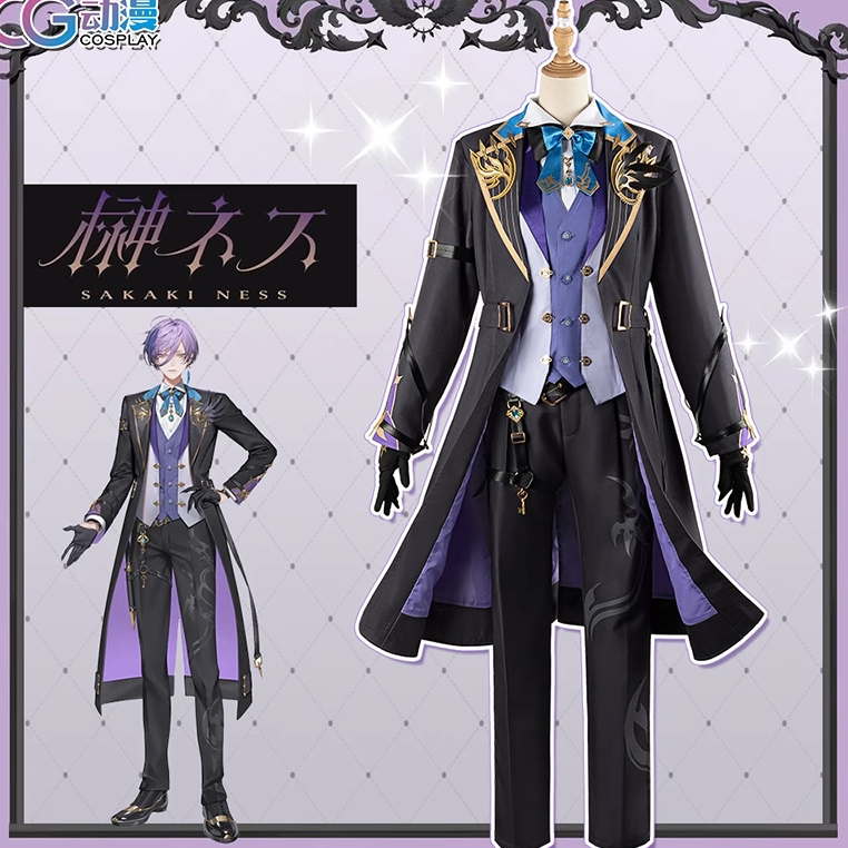Cgcos's Shop Virtual Vtuber Sakaki Ness Cosplay Costume for Women and Men