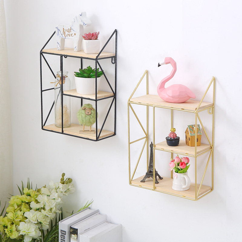 Nordic Wind Ins Hanging Racks Brief Wall Wall Hangings Living-room Bedrooms Room Arrangement Dining Room Decorations Shelf