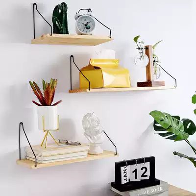 Nordic creative wall shelf wall partition partition living room TV wall bookshelf bedroom kitchen dormitory