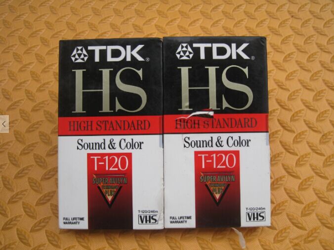 New Nissan TDK video tape HST-120 blank video tape tape recorder blank tape (broken skin)