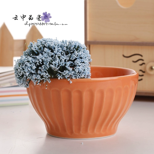 Jingdezhen xuất khẩu bộ đồ ăn gốm sứ lò nướng lò vi sóng nướng kẹo màu ngoại thương gốm sứ bát nướng đầy đủ - Đồ ăn tối