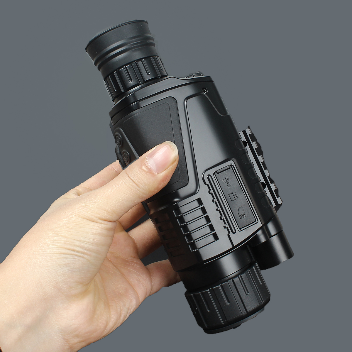 Digital night vision device, infrared night vision device, telescope, available video and camera memory SD at night