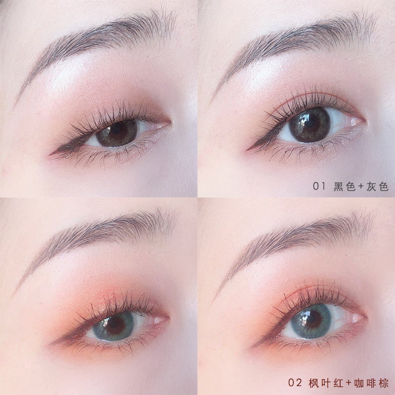 Korean woman double color mascara fiber long durable waterproof and sweat-resistant and thick curl without dizziness without making-up