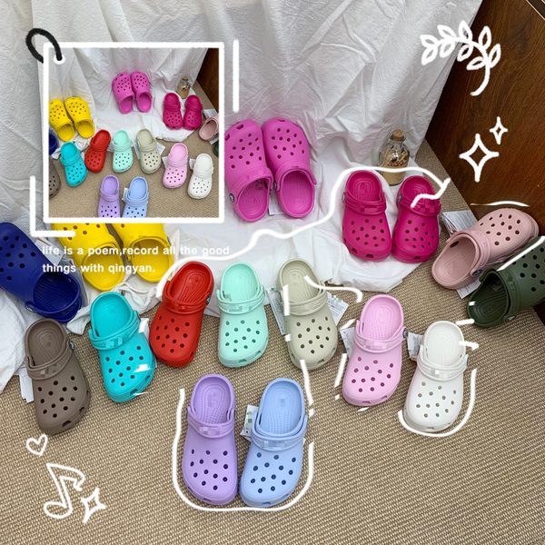 Parent-Child Clogs, Children's Unisex Soft-Soled Closed-Toe Sandals, Non-Slip Beach Shoes, Outdoor Fashionable Water Shoes