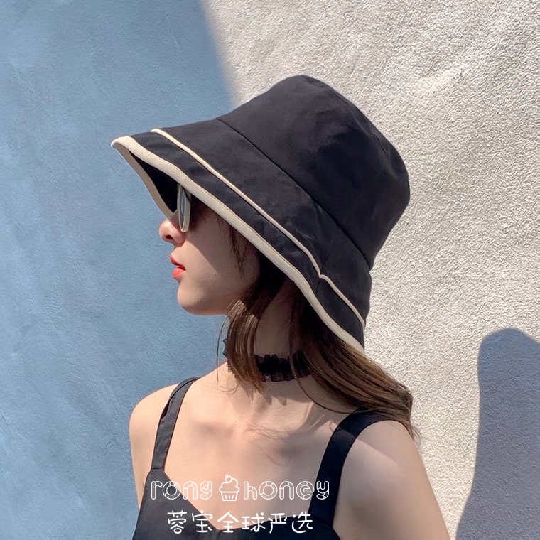Japanese Uv Sunscreen Fisherman Hat Woman Summer Thin breathable Korean version 100 lap sun hat anti UV sun hat