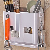 Chopsticks Spoon Suit Shelve multifunctional chopstick cylinder tableware Put spoon containing box chopstick basket Chopstick Cage Drain rack