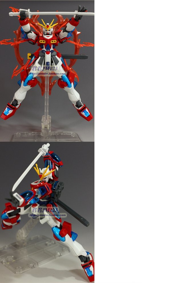 Bandai HGBF TRY Shenmu Exploding Heat Flame Gundam Gundam Model Có thể được sử dụng làm đồ trang trí đã hoàn thành Gửi khung - Gundam / Mech Model / Robot / Transformers mô hình robot lắp ráp