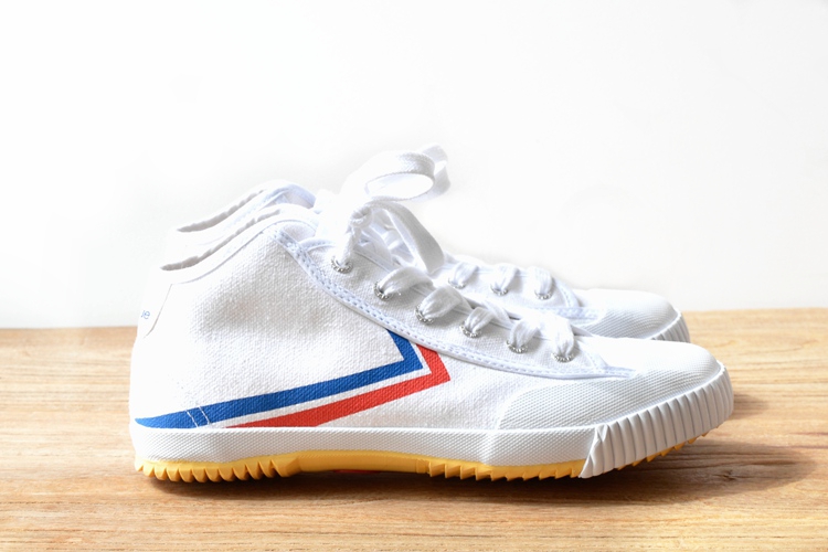 Nhảy vọt sneakers nam giới và phụ nữ giày trắng Pháp phiên bản Châu Âu của cao-top giày vải ulzzang retro mô hình cổ điển giày sục thể thao