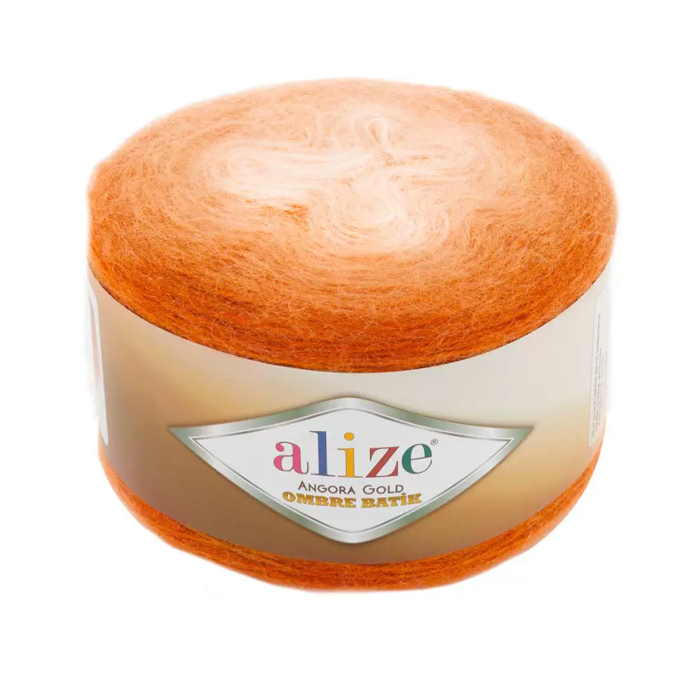 Алмазная пряжа Alize Angora Gold Ombre Cake Yarn 150GR -825MT %20 Wool - %80