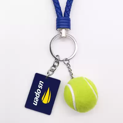 US OPEN tennis key chain key back schoolbag hanging rope pendant