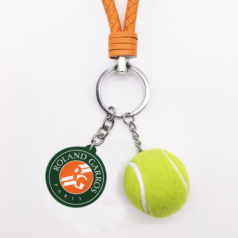 French Open French Open Tennis Keychain Keychain Back Schoolbag Charm Rope Pendant