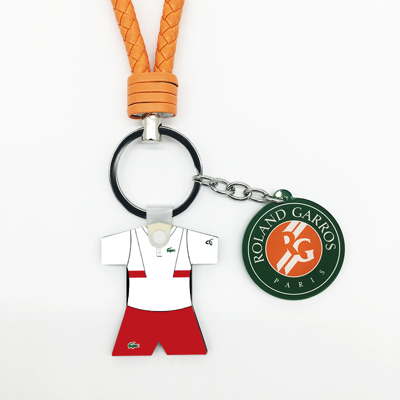 Djokovic Novak Djokovic 2018 French Open shirt same tennis keychain chain lanyard trim