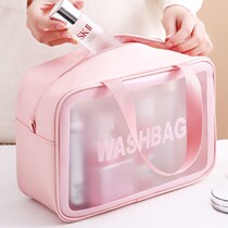 Makeup wash bag women's portable 2021 new super-fire large-capacity travel cosmetics lipstick bag storage box