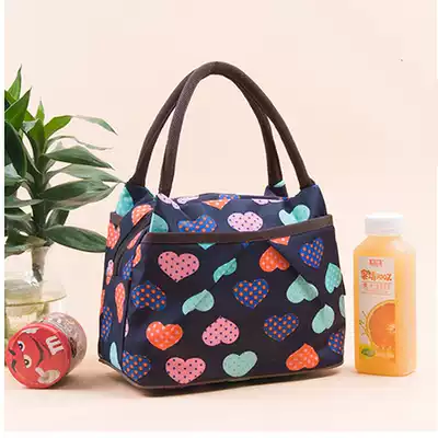 Three-layer zipper women's bag Portable bag Floral bag Walking bag Mother bag Grocery bag Lunch bag mother bag