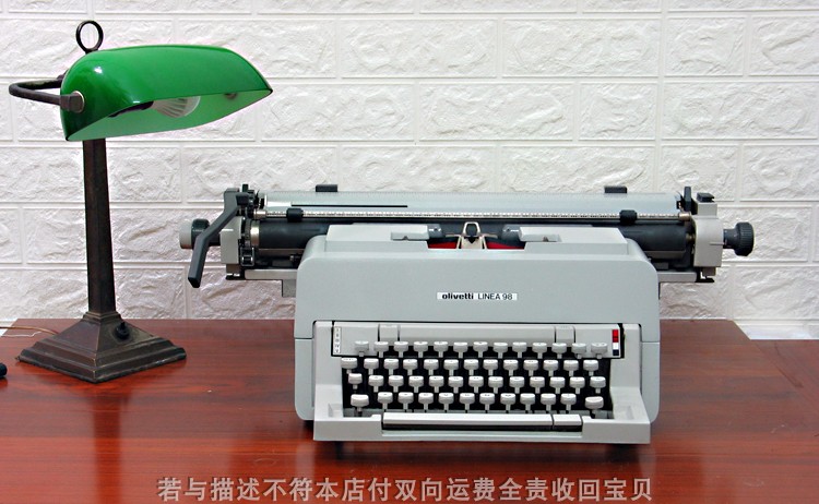 Bogu Taode 95 products all good large original imported oivetti LINEA98 old-fashioned English typewriter