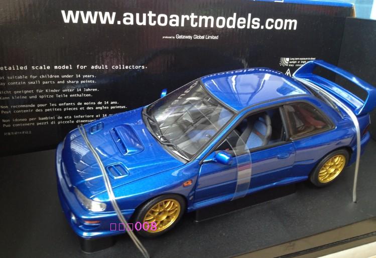 Alto 1:18 AutoArt Subaru SUBARU Impreza 22B blue car model