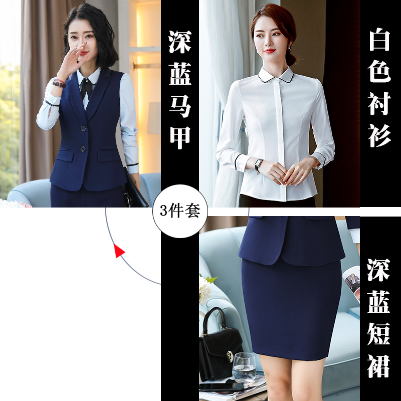 Mùa xuân và mùa thu tay phù hợp với áo giáp áo khoác 2 hạt lapling ngựa Clip nữ vest phù hợp với quần áo bên ngoài mặc phụ nữ chuyên nghiệp của