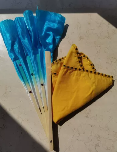 Танцевальная ассоциация детские испытания реквизиты симпатичные орхидеи барабанного фонаря северо -восток янге -цветочный рифма вентилятор Юннань Фонарь Цзяооооу