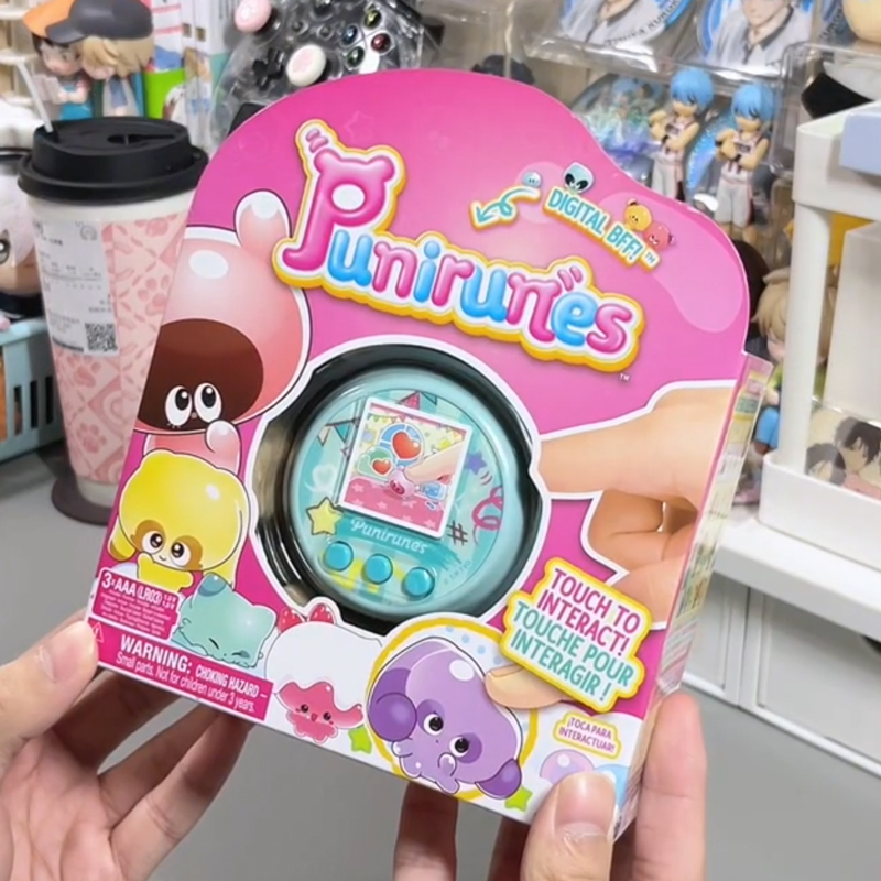 Punirunes Soft Puffi Elf Pet Machine Kidsren's Digital Pet Development Toy Feeding Game Console Punirunes Soft Puffi Elf Pet Machine Kidsren's Digital Pet Development Toy Feeding Game Console