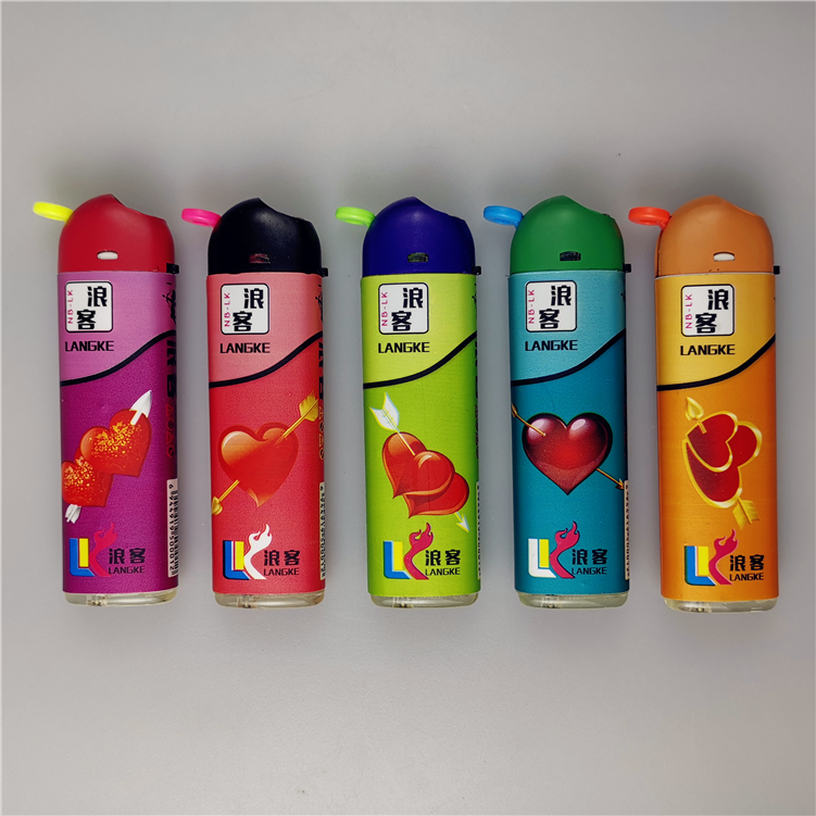 2019 Rogue Love Series Cá tính Bật lửa dùng một lần cho nam và nữ Điểm hút thuốc nói chung Nghiêng nhẹ - Bật lửa quẹt dupont