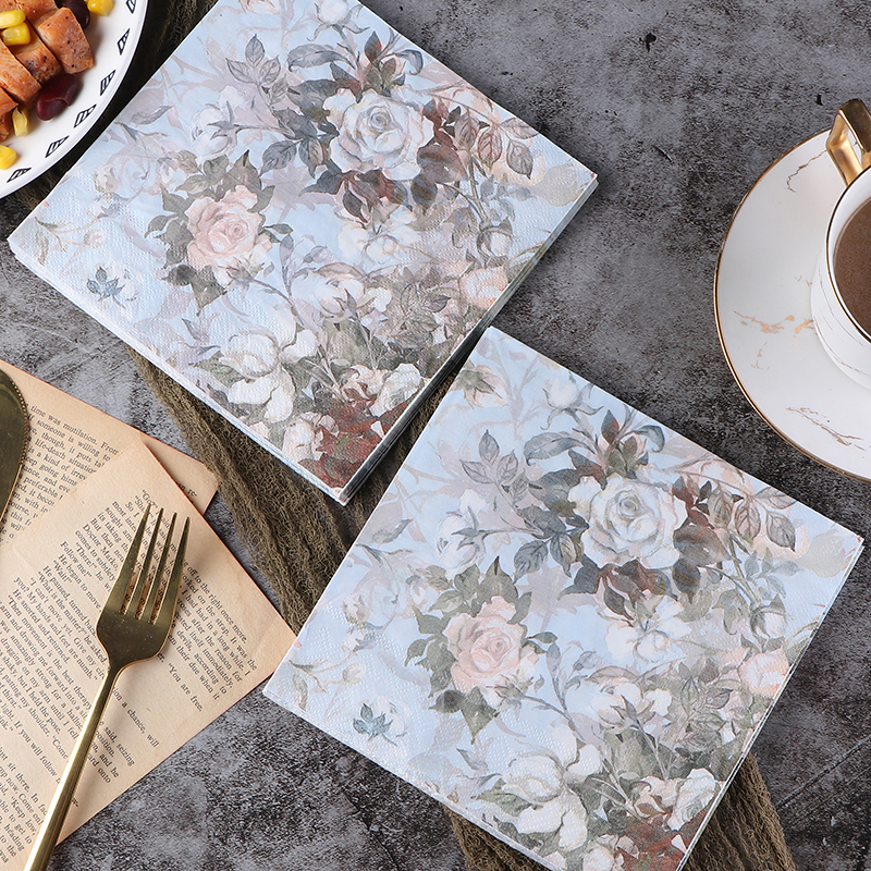 Colorful Printed Napkins, Colored Paper Towels, Facial Tissues, Handkerchief Paper, Hotel Square Napkins