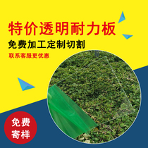 Balcony windproof and rainproof transparent board canopy 0 5mm solid PC endurance board Outdoor high transparent polycarbonate board