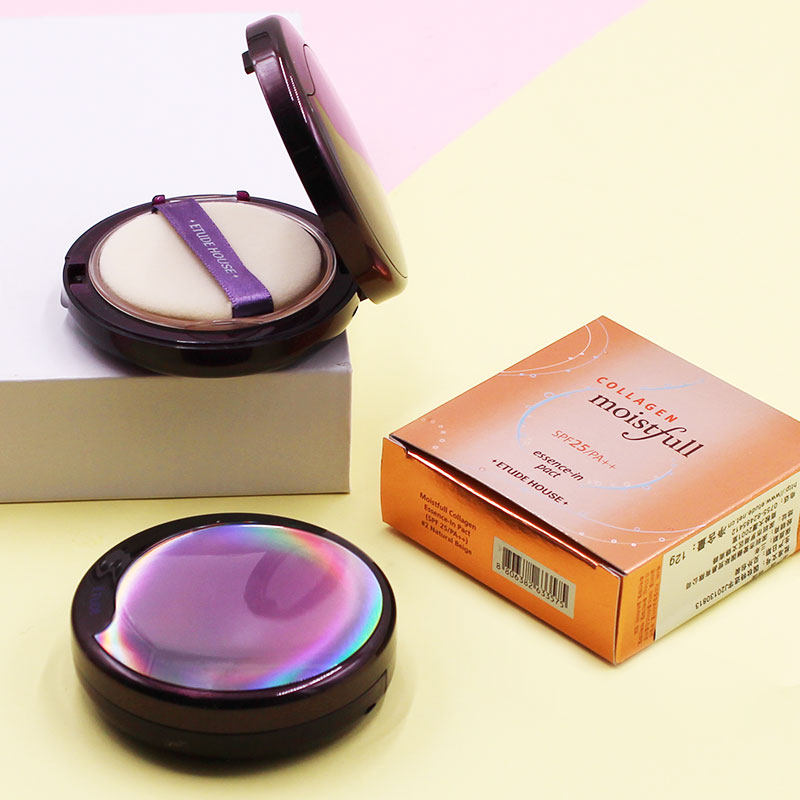 Korea Iti love Lietudehouse Cottage Collagen Moisturizing Powder Cake Control Oil-Lasting Shade Woman