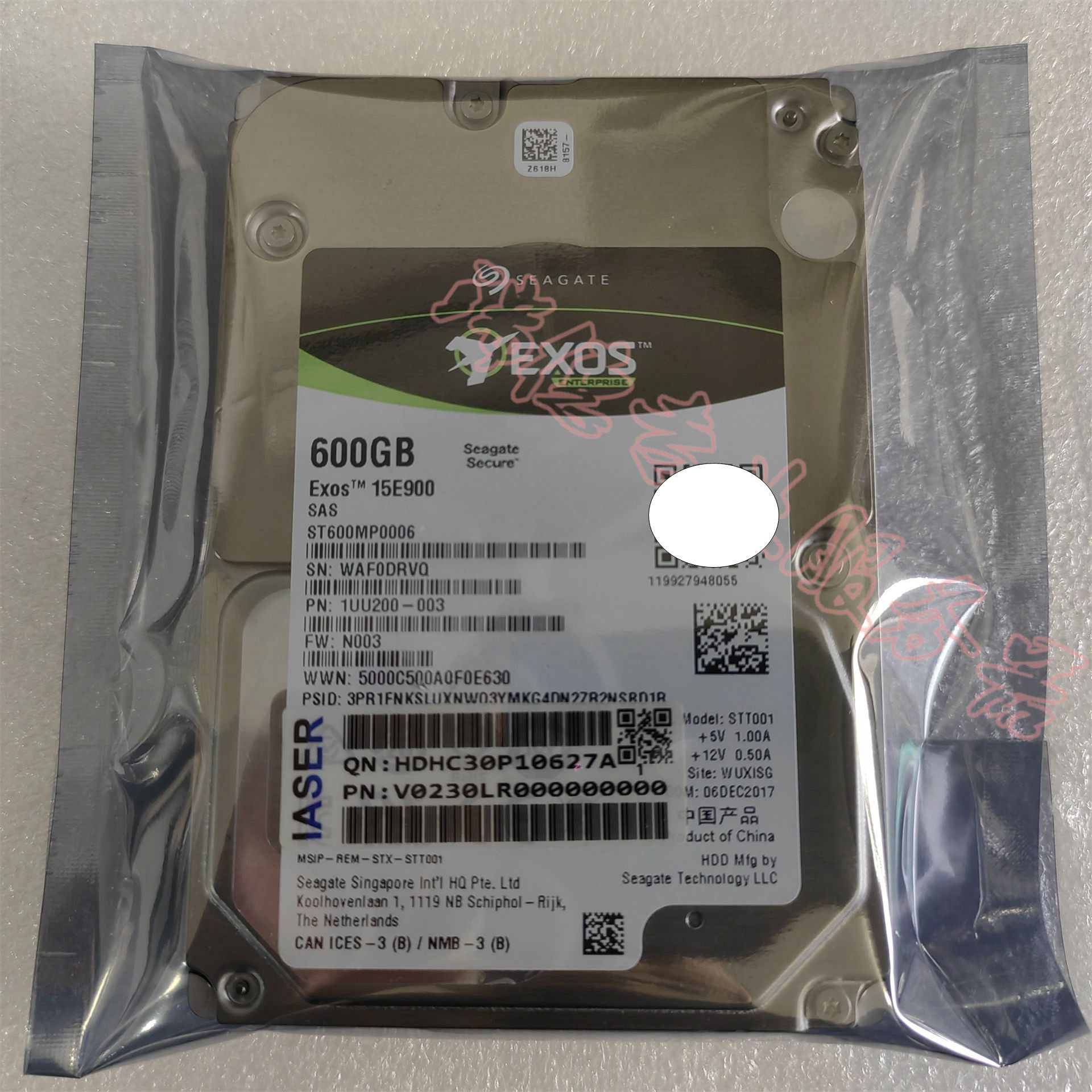 希捷Exos 15E900 ST600MP0006 600G 15K 2.5 SAS 12G 彩标保一年评价 