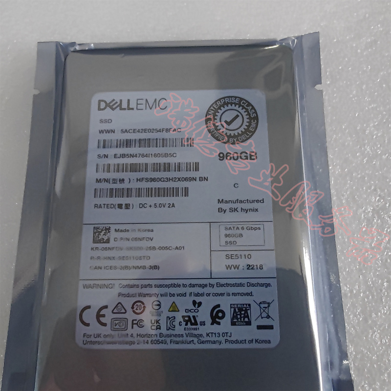 Dell Emc 06Nfdv 960g Ssd Hfs960G3H2X069N Genuine Product with One-Year Warranty in Stock Dell Emc 06Nfdv 960g Ssd Hfs960G3H2X069N Genuine Product with One-Year Warranty in Stock