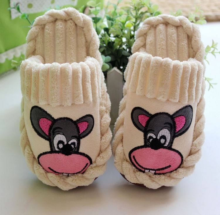 Pantoufles enfants en suède pour hiver - semelle plastique - Ref 1033181 Image 17