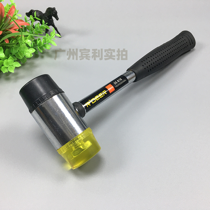 Flying deer 55-816 steel tube handle mounted hammer hammer rubber hammer hammer hammer hammer hammer hammer hammer hammer 25 30 35 40 45mm