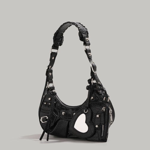 Сумка через плечо, сумка подмышку, сумка на одно плечо, изысканный стиль, крокодиловый принт