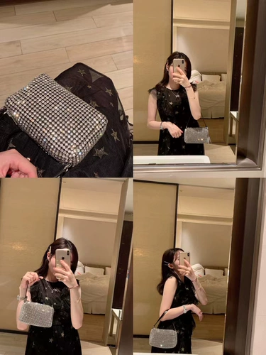 Сумка через плечо, сумка подмышку, ремешок для сумки, подарок на день рождения, сумка для еды, инкрустировано бриллиантами