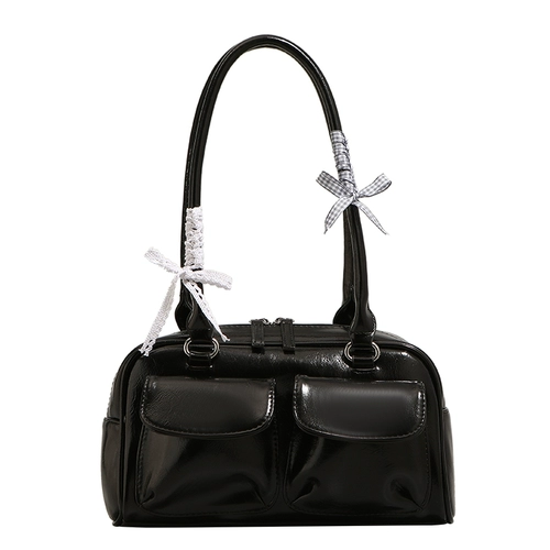 Ур ниша простая сумка для боулинга для женщин 2025 Новая модная рабочая сумка для пригородной подмышки Универсальная сумочка сумка для плеча