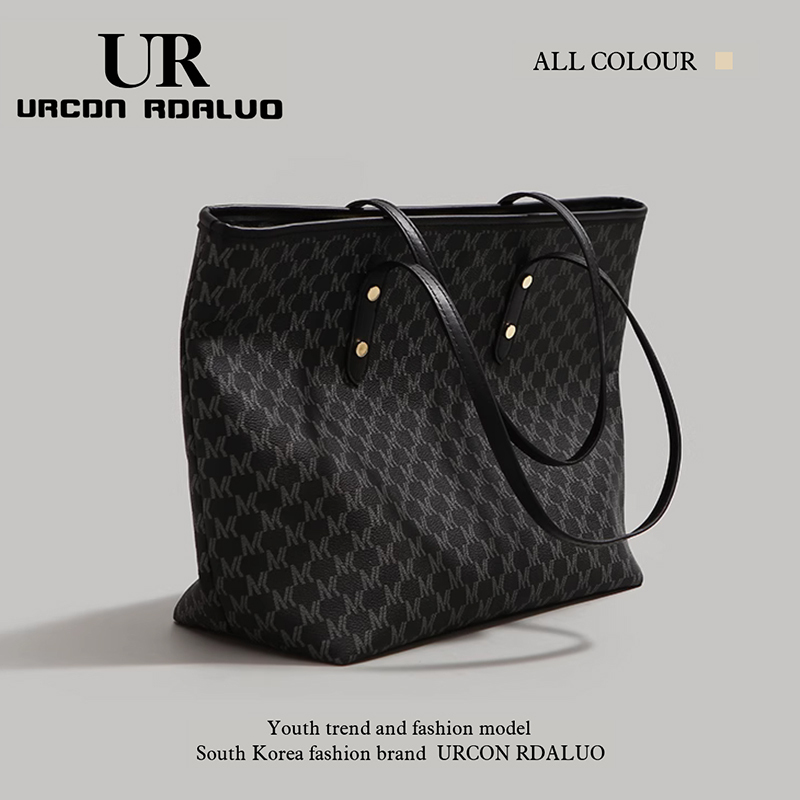 Ur Large-Capacity Tote Bag 2025 New Model Female College Student Class Handbag Casual Underarm Bag Simple Shopping Bag