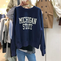 Южнокорейский весенний товар, толстовка, коллекция 2021, яркий броский стиль, по фигуре, круглый воротник